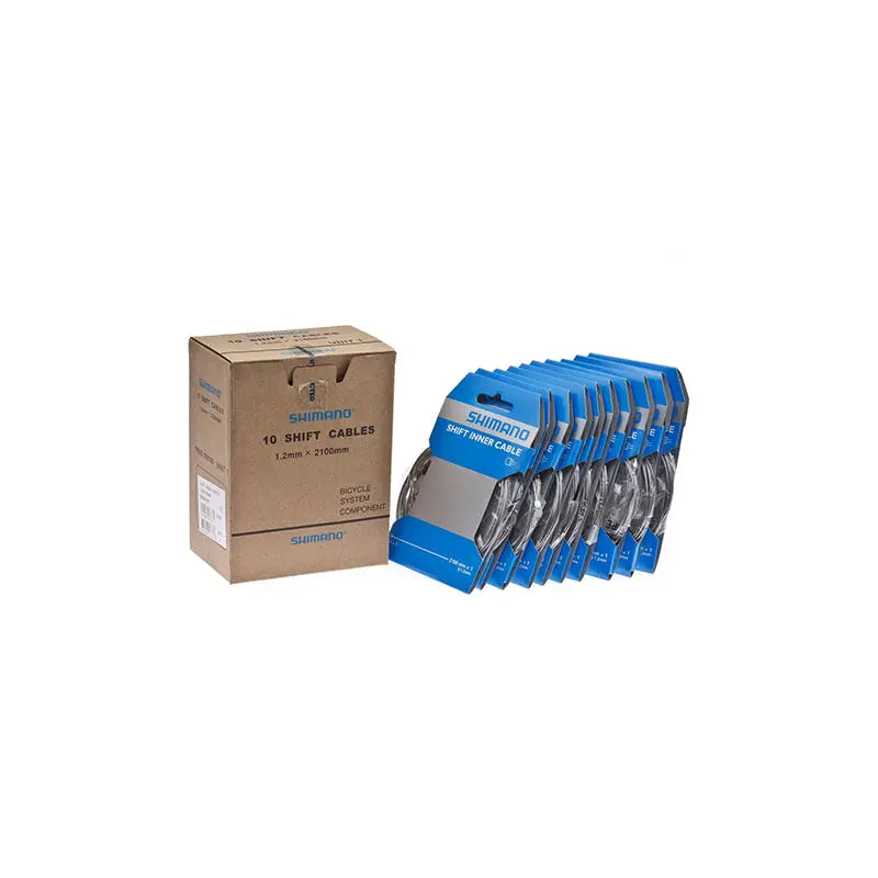 10 Cables Cambio Acero 1.2x2100 mm Shimano