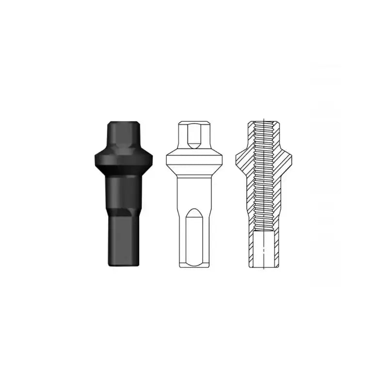 100 Cabecillas Double Cabeza Alu Anodizado Negro 2x14 mm Sapim