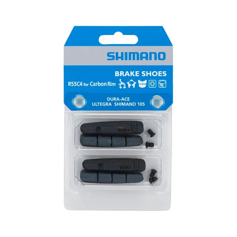 2 Par Gomas Zapatas Freno Recambio R55C4 Carbono R9000-7900 Shimano