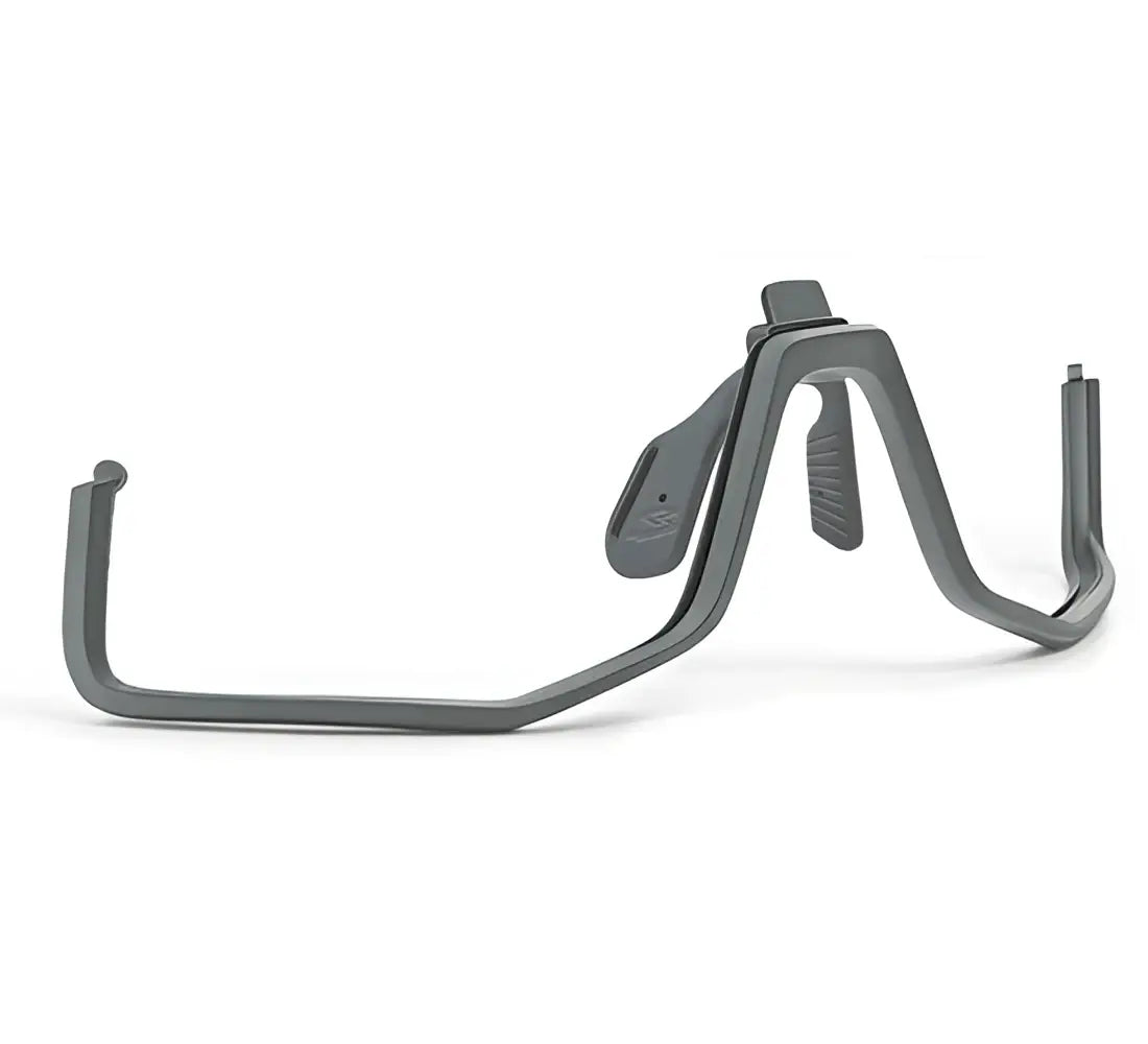 Montura inferior gris de plástico con diseño ergonómico y patillas ajustables para accesorio ciclismo spiuk gafa profit 3 unisex