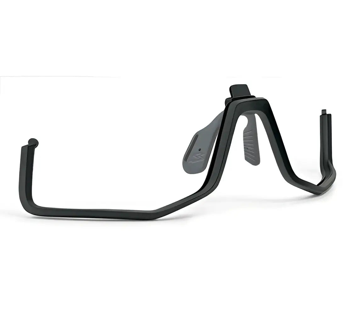 Montura inferior negra con brazos ajustables y acolchado gris accesorio ciclismo spiuk gafa profit 3 unisex