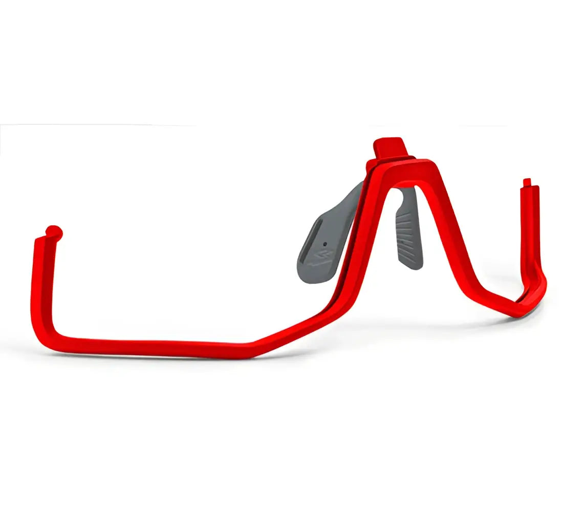 Red plastic bike rack con abrazaderas metálicas grises accesorio ciclismo spiuk montura inferior unisex