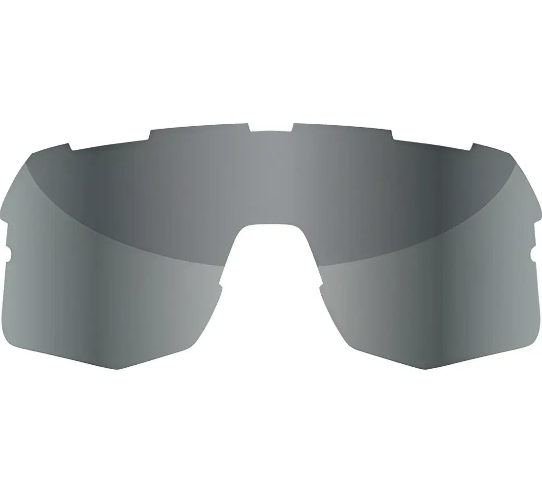Gafa ciclismo spiuk profit 3 pantalla espejo gris con diseño angular y cortes precisos para ajuste seguro