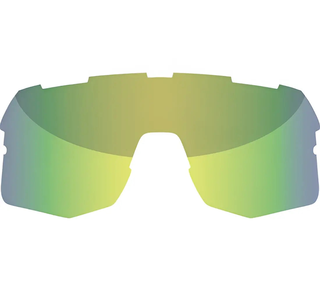 Lente espejo degradado verde y amarillo para ciclismo spiuk profit gafas sport unisex