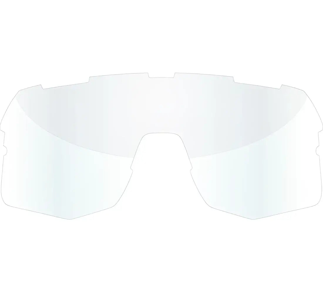 Lente transparente de reemplazo para ciclismo spiuk profit con diseño moderno y bordes ligeramente curvos