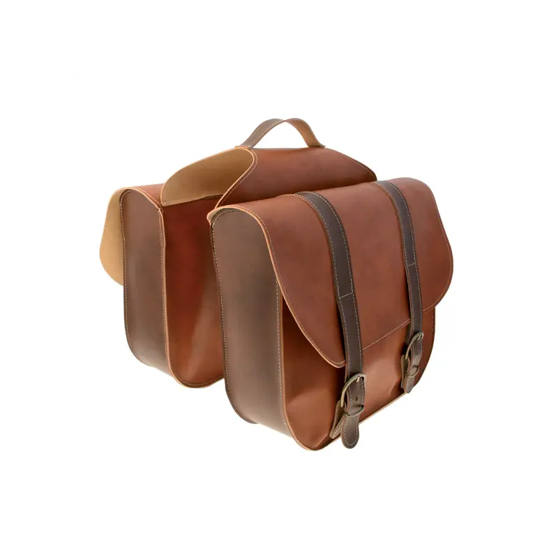Alforjas Traseras Lateral Ecocuero Marrón Easy