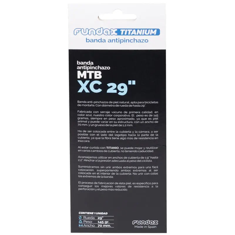 Banda Antipinchazos Premium Xc 29" (70 mm) Para Cuabiertas De 1.9 Hasta 2.25 Fundax