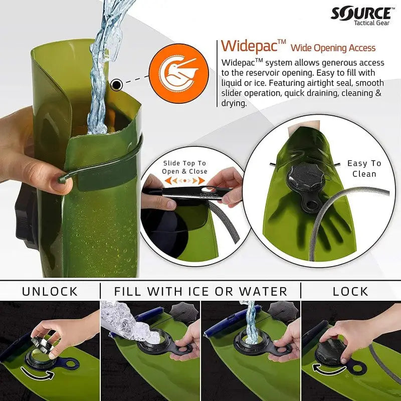 Bolsa Source Repuesto Agua Source Wxp Con Valvula Storm Con Tubo De Color - Capacidad: 3 L - Color: Gris