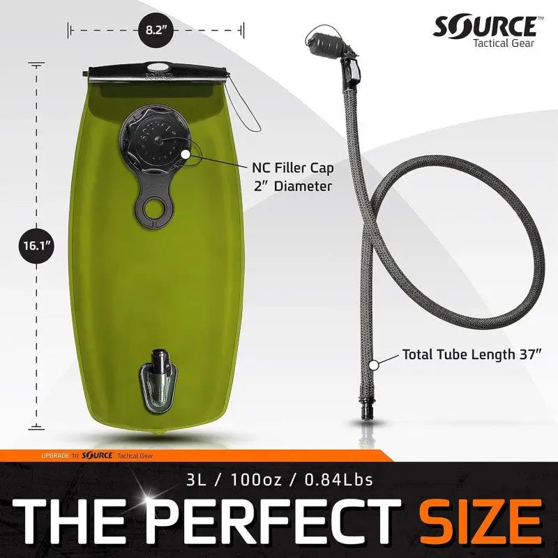Bolsa Source Repuesto Agua Source Wxp Con Valvula Storm Con Tubo De Color - Capacidad: 3 L - Color: Gris