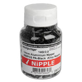 Bote 400 Cabecillas Aluminio Negras 2x14 mm CN Spoke
