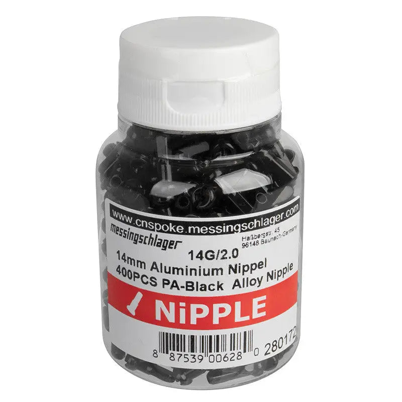 Bote 400 Cabecillas Aluminio Negras 2x14 mm CN Spoke