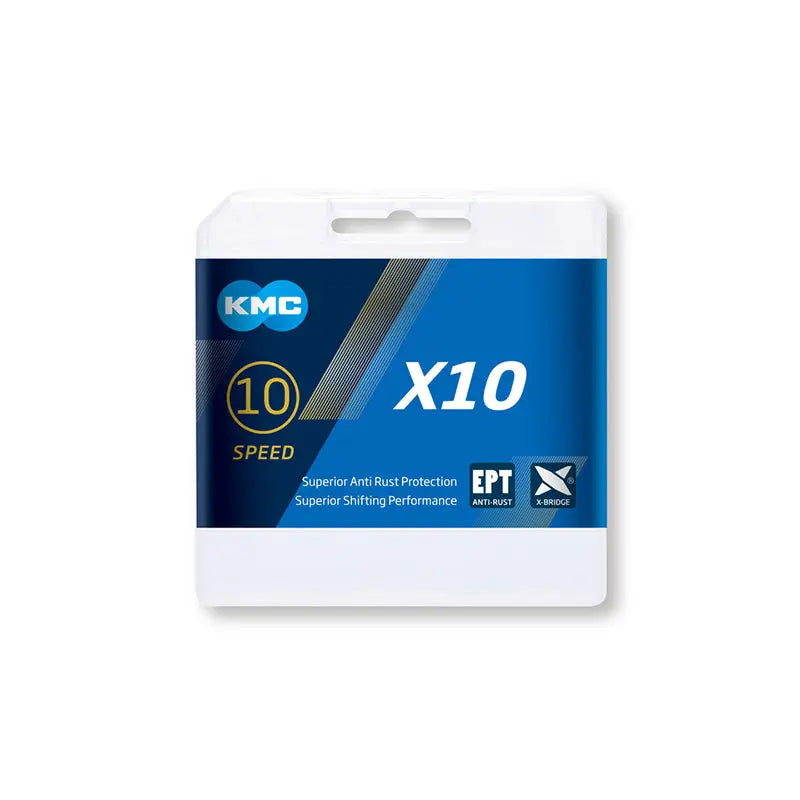 Cadena KMC X10 10V - Eslabones: 114
