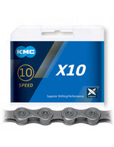 Cadena KMC X10 10V - Eslabones: 114