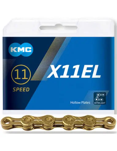 Cadena KMC X11 11V - Color: Oro - Eslabones: 118