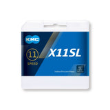 Cadena KMC X11 11V - Color: Negro - Eslabones: 118