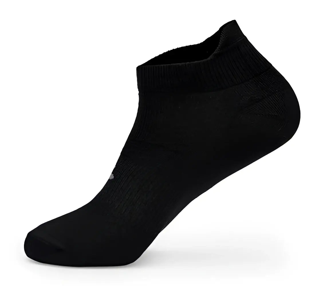 Calcetin ciclismo spiuk negro con puño acanalado y textura sutil pack 2 uds unisex top ten micro