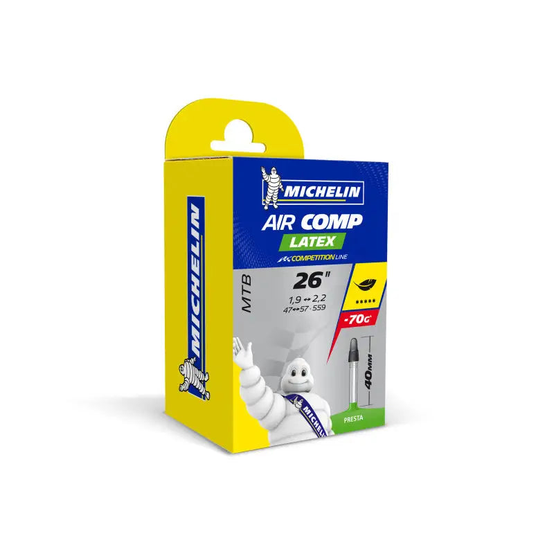 Cámara Michelin 26x1.90/2.20 Látex Válvula Presta 40 mm