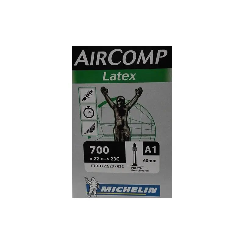 Cámara Michelin 700x22/23 Látex Válvula Presta 60 mm