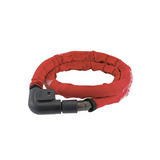 Candado Cable Reforzado Pitone Ø 22 Negro-rojo WAG