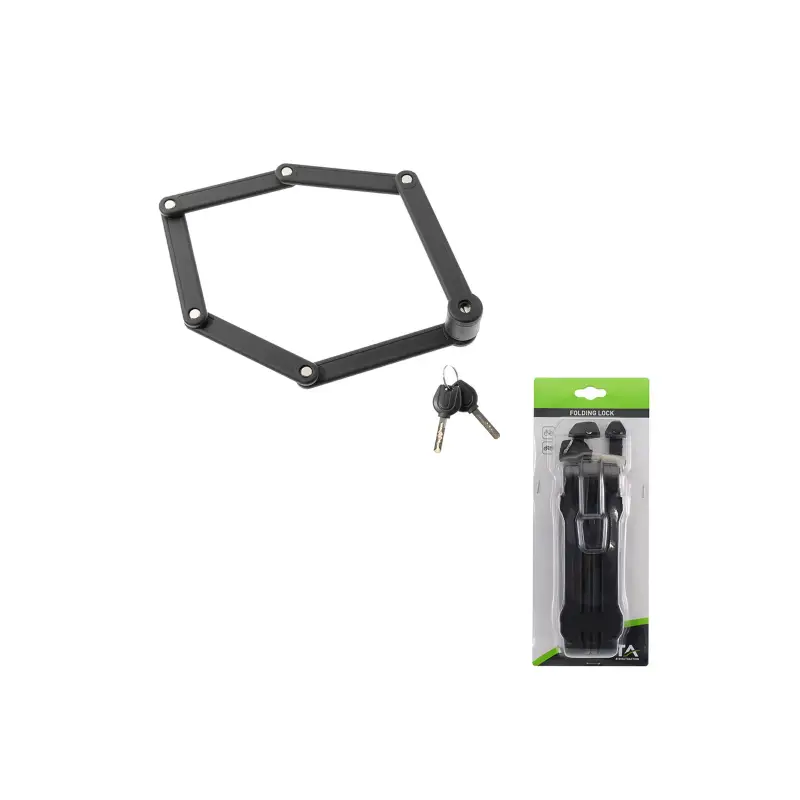 Candado Plegable Negro 840 mm C-soporte Cuadro WAG