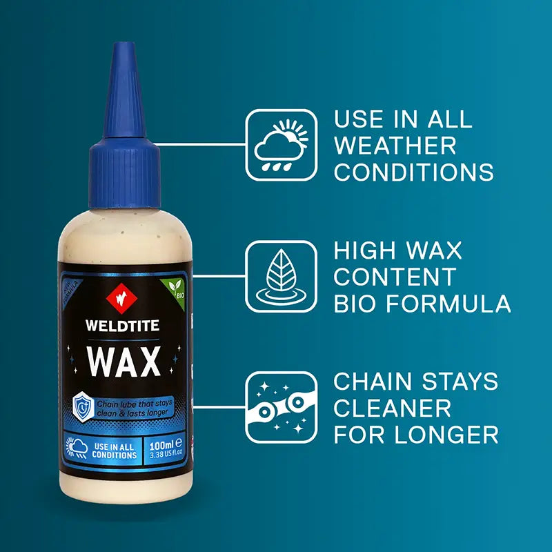 Cera TF2 Lubricant Dry Wax 400 ml Weldtite (rendimiento De Mas De 300KM) Todo Clima
