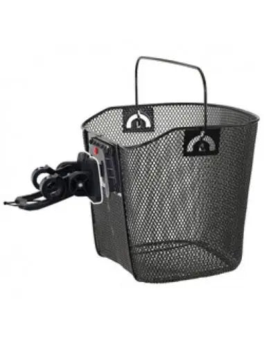 Cesta Delantera Negra Soporte Desmontable Easy