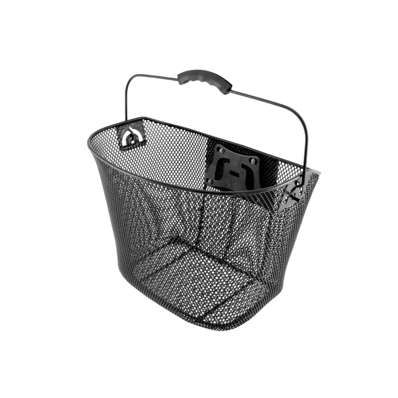 Cesta Delantera Ovalada Clip-on Manillar Negro Easy