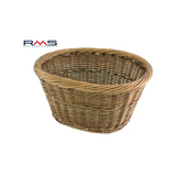Cesta Delantera Ovalada Mimbre Marrón 36X30X19 cm Sin Ganchos Easy