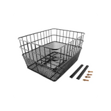 Cesta Trasera Rectangular Doble Malla Negro Easy