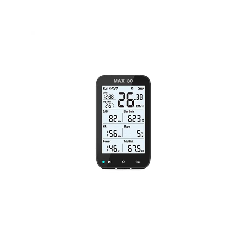 Ciclocomputador Max 30 GPS Negro Shanren