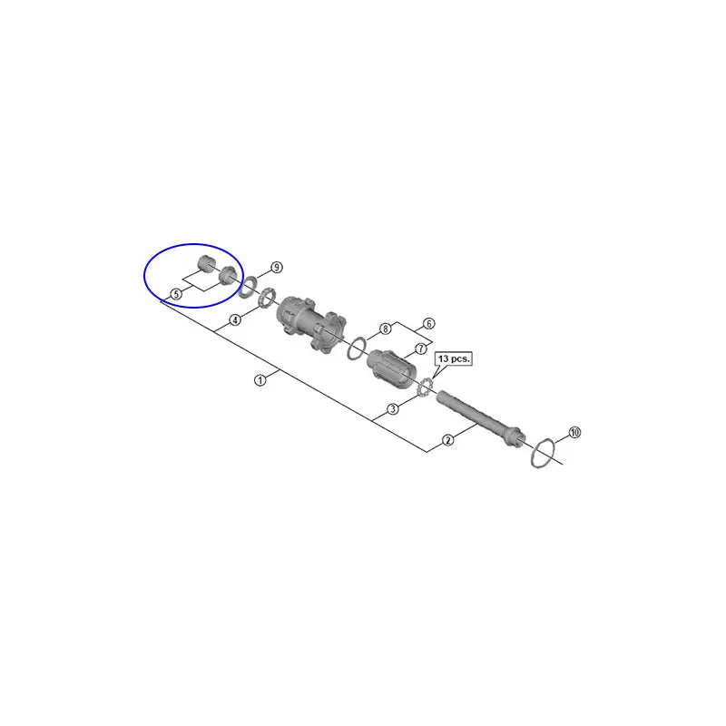 Cono Izquierdo.rueda Trasera WH-RX31 Shimano