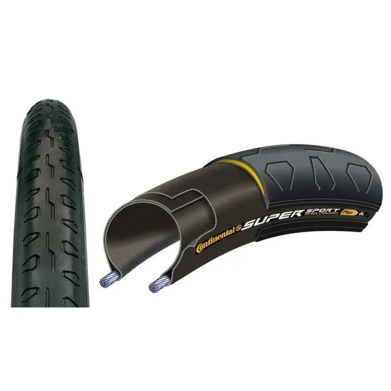 Cubierta Continental Supersport Plus Plegable Negra
