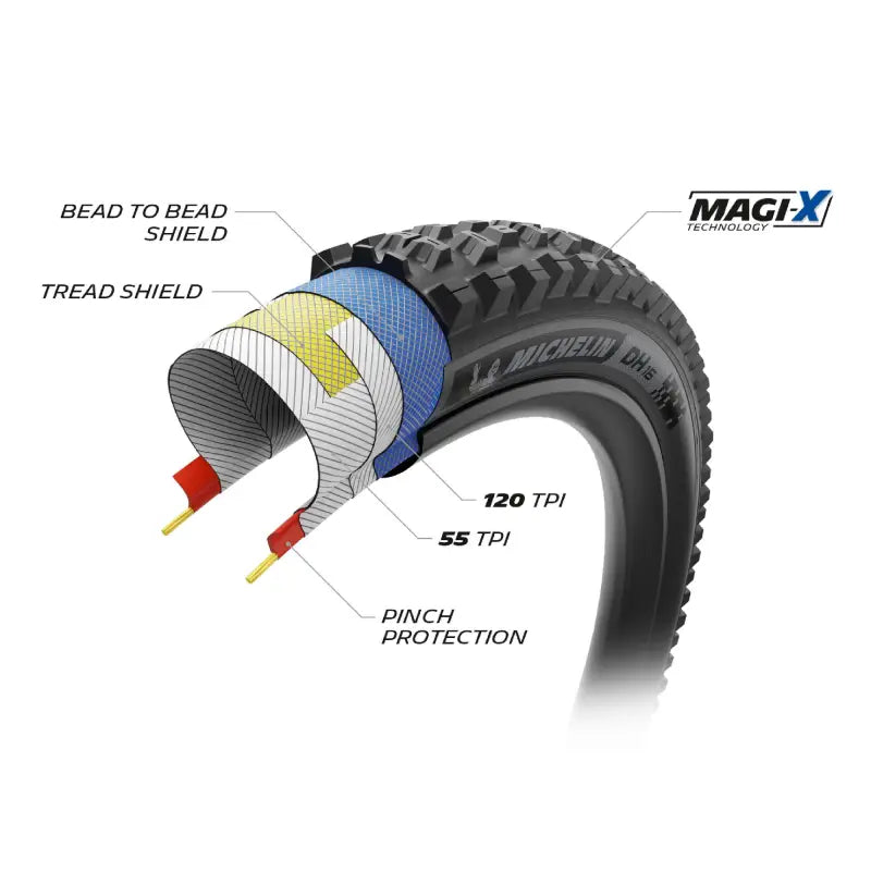 Cubierta Michelin Downhill 16 TS TLR Dar Racing Line Plegable
