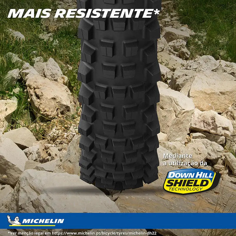 Cubierta Michelin Downhill 22 TS TLR Racing Line Plegable Negra