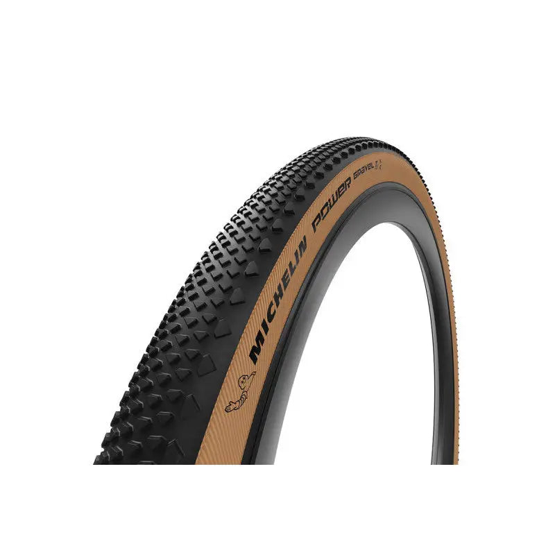 Cubierta Michelin Power Gravel Classic Tubeless Competition Line-marrón Plegable Negro
