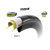 Cubierta Michelin Pro5 TS TLR Competition Line Class-marrón Negra