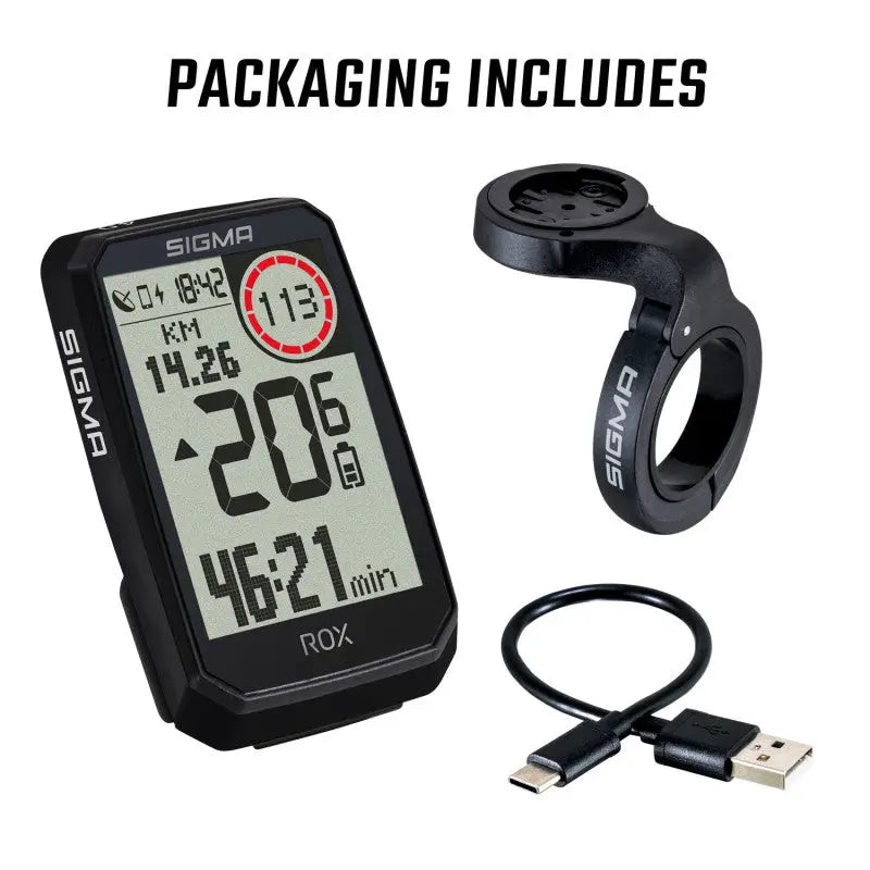 Cuentakilometros Rox 4.0 GPS Negro Endurance Sigma