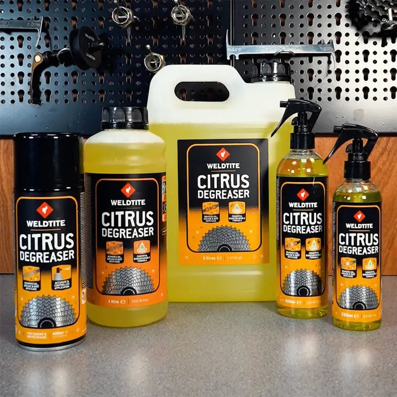 Desengrasante Ultra Potente Bio Citrus Limón 5 L (compatible con Maquina Ultra Sonidos) Weldtite