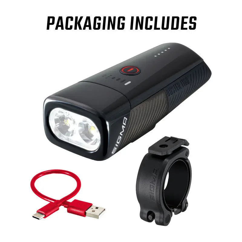 Faro Delantero Buster 1100 USB Sigma