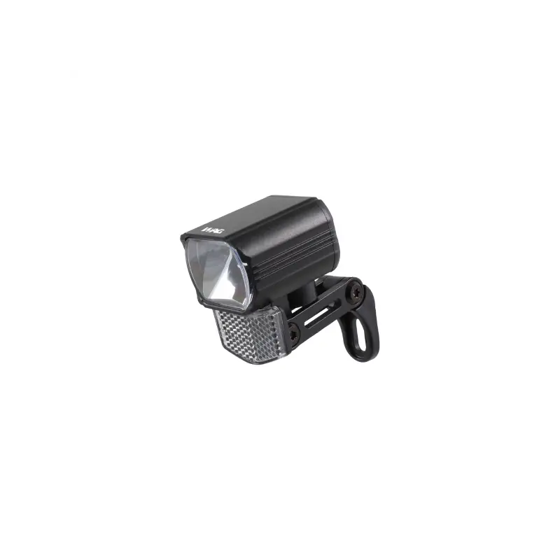 Faro Delantero Horquilla Metal Cuadrado Negro WAG