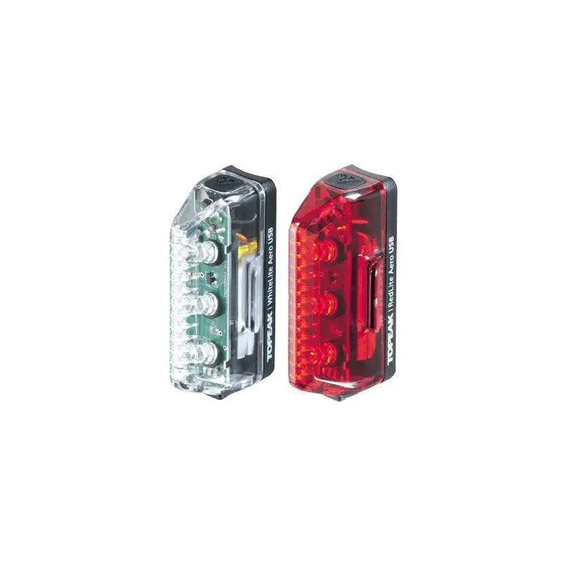 Faro Delantero+piloto Aero Combo USB Topeak