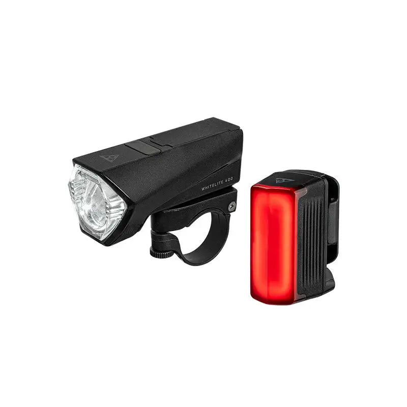 Faro Delantero Whitelite 400 + Piloto Trasero Bese Topeak