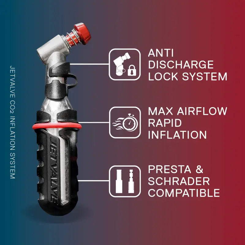 Inflador De CO2 Jetvalve CO2 + 1 Bombona De 16 G Weldtite