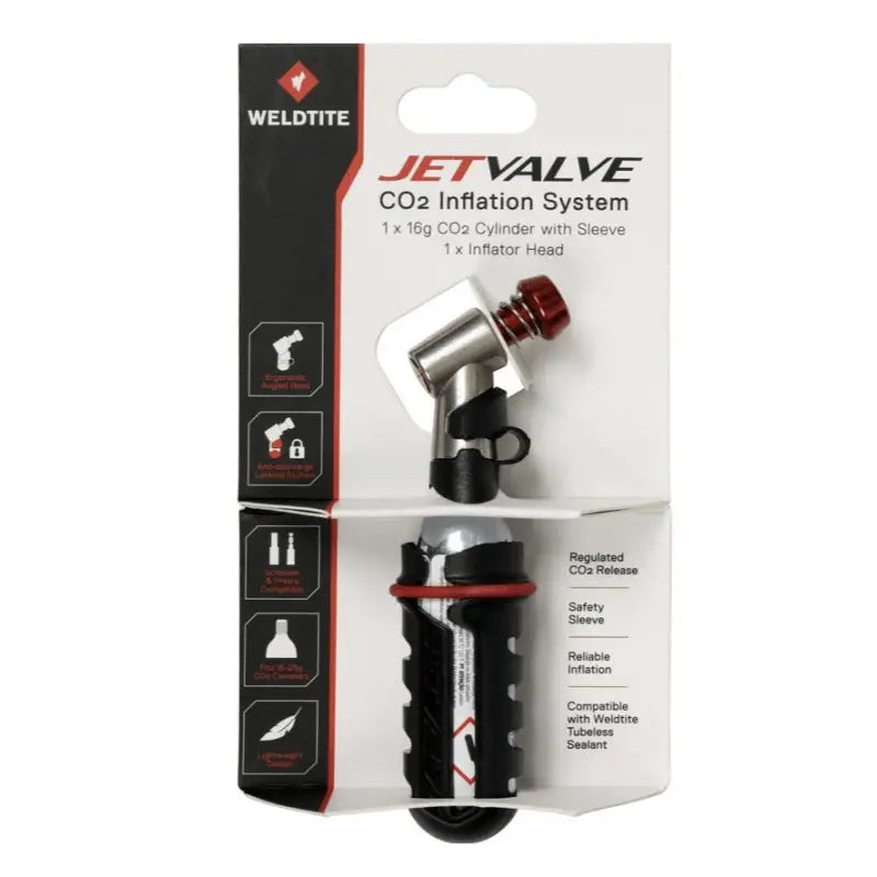 Inflador De CO2 Jetvalve CO2 + 1 Bombona De 16 G Weldtite