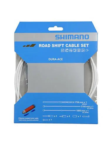 Juego Cables Cambio-funda-topes Carreterapolimero Negros Dura-ace Shimano