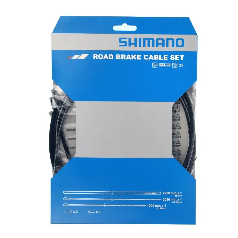 Juego Cables Freno y Fundas Sh Inox Carretera Negro Shimano