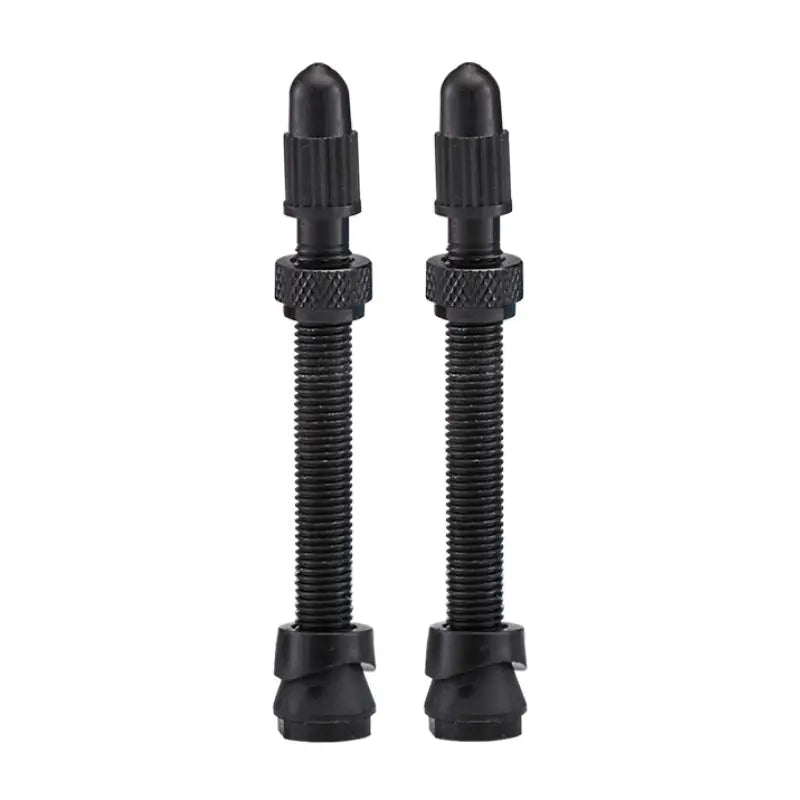Juego De 2 Válvulas Tubeless Aluminio Negra 55MM Caja