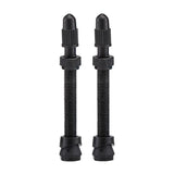 Juego De 2 Válvulas Tubeless Aluminio Negra 55MM Caja
