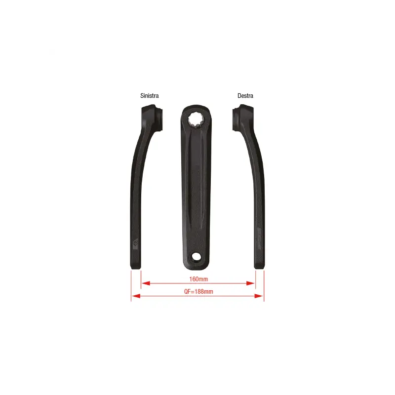 Juego De Bielas FSA FSA CK-320 E-BIKE 175MM Negra Bosch Isi