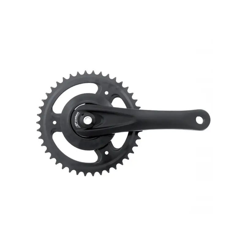 Juego De Bielas Prowheel 1X42D 170MM Aluminio Negro Cuadradillo